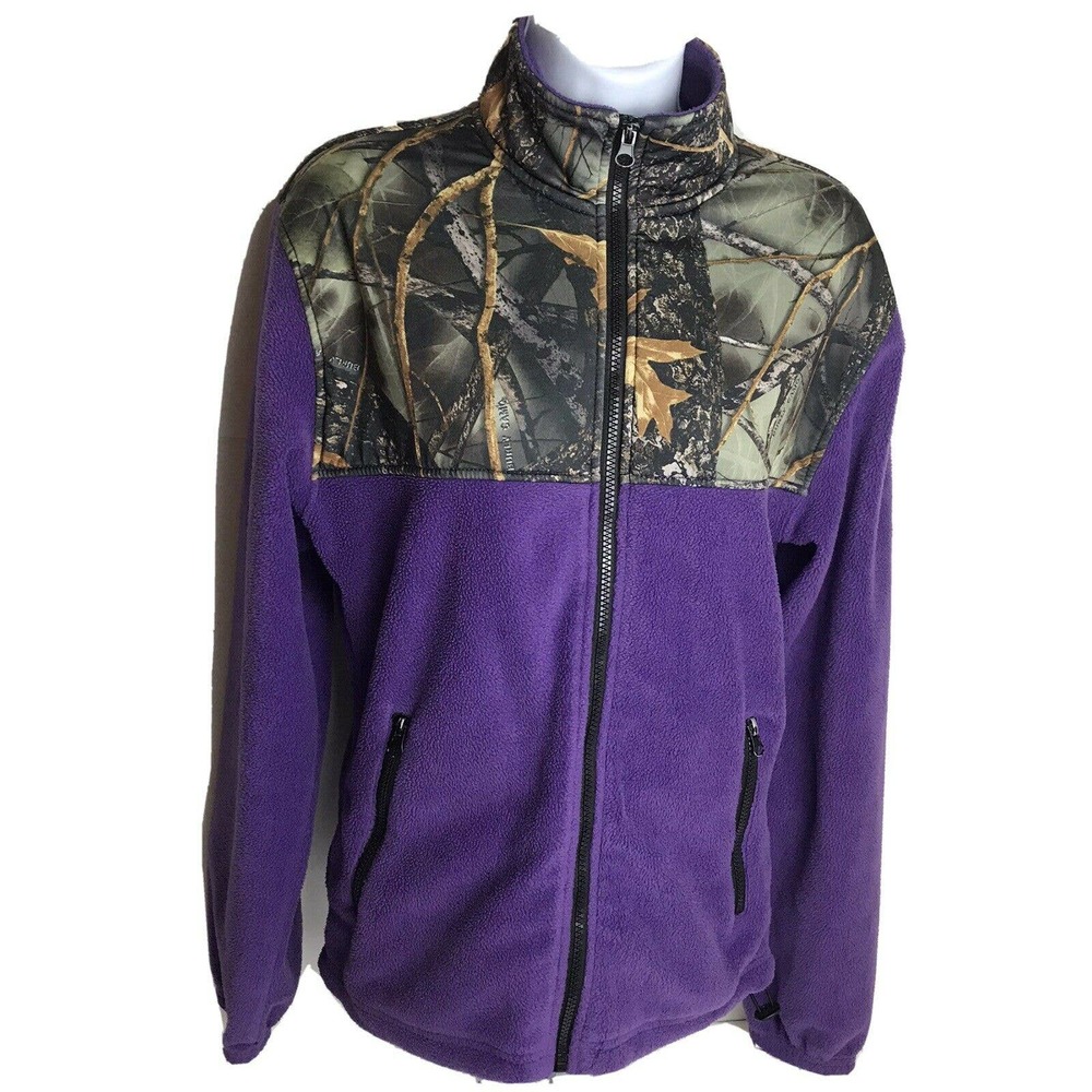 Burly Girl WFS Purple Camo Fleece Jacket